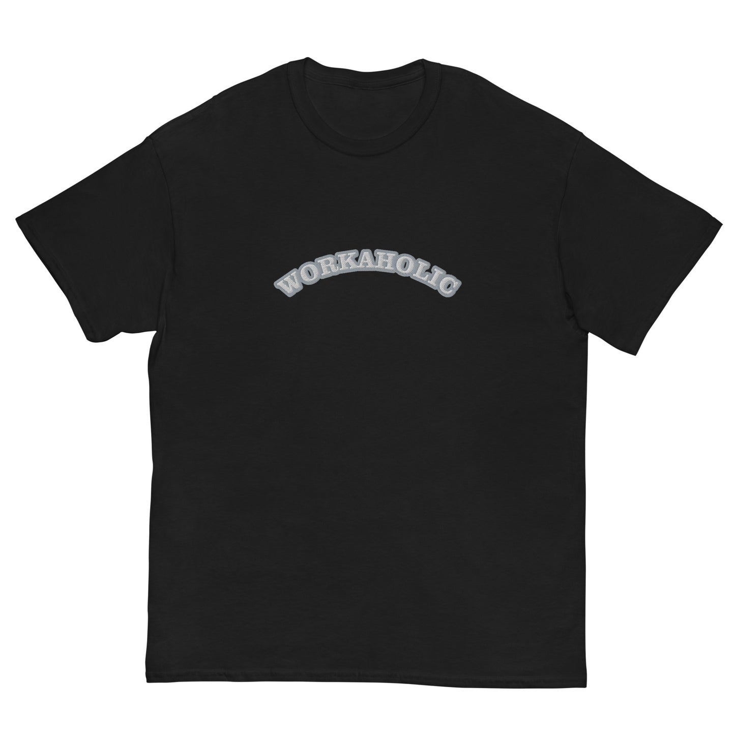 Workaholic Embroidery T-shirt
