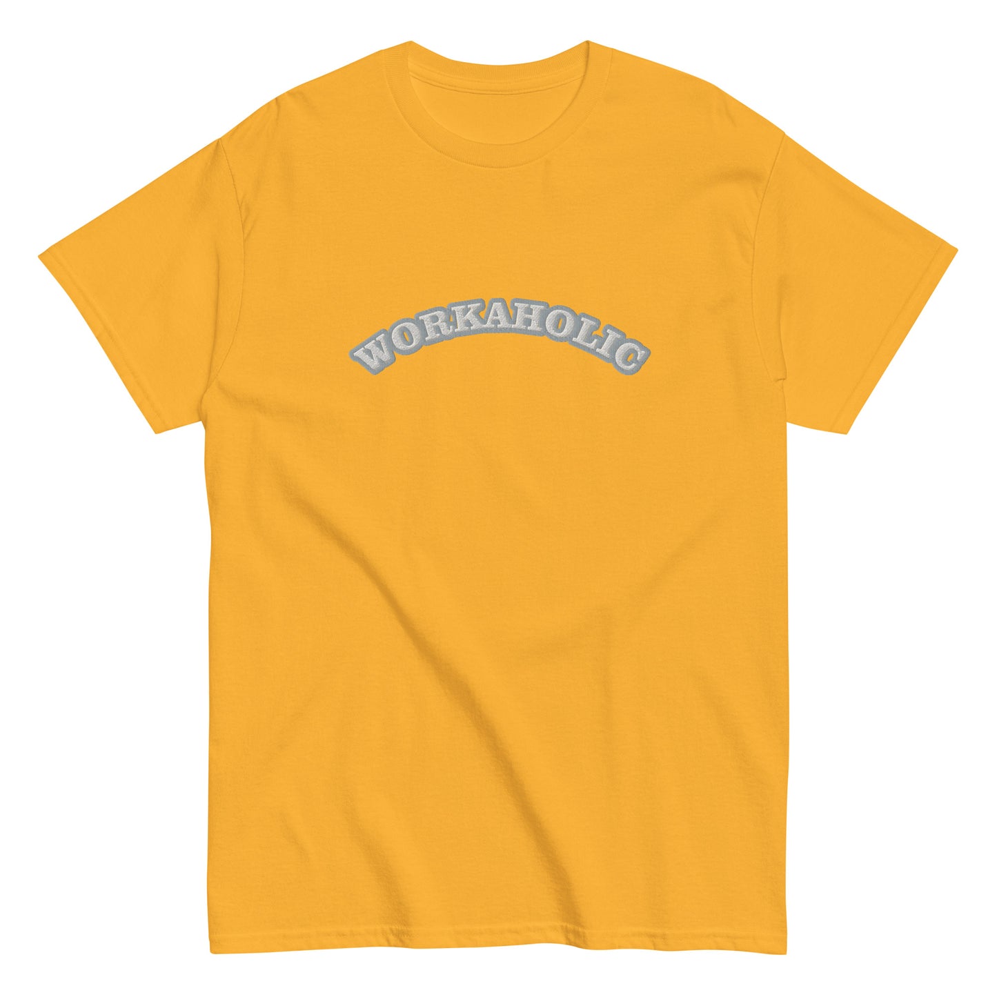 Workaholic Embroidery T-shirt