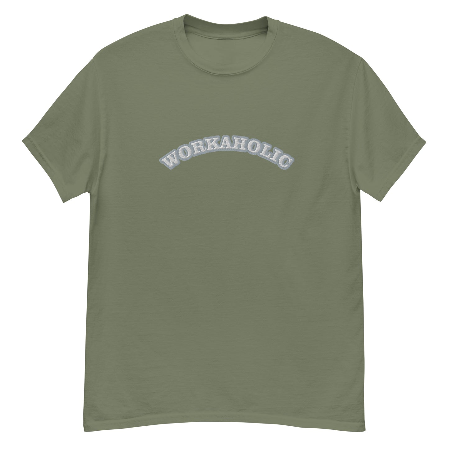 Workaholic Embroidery T-shirt
