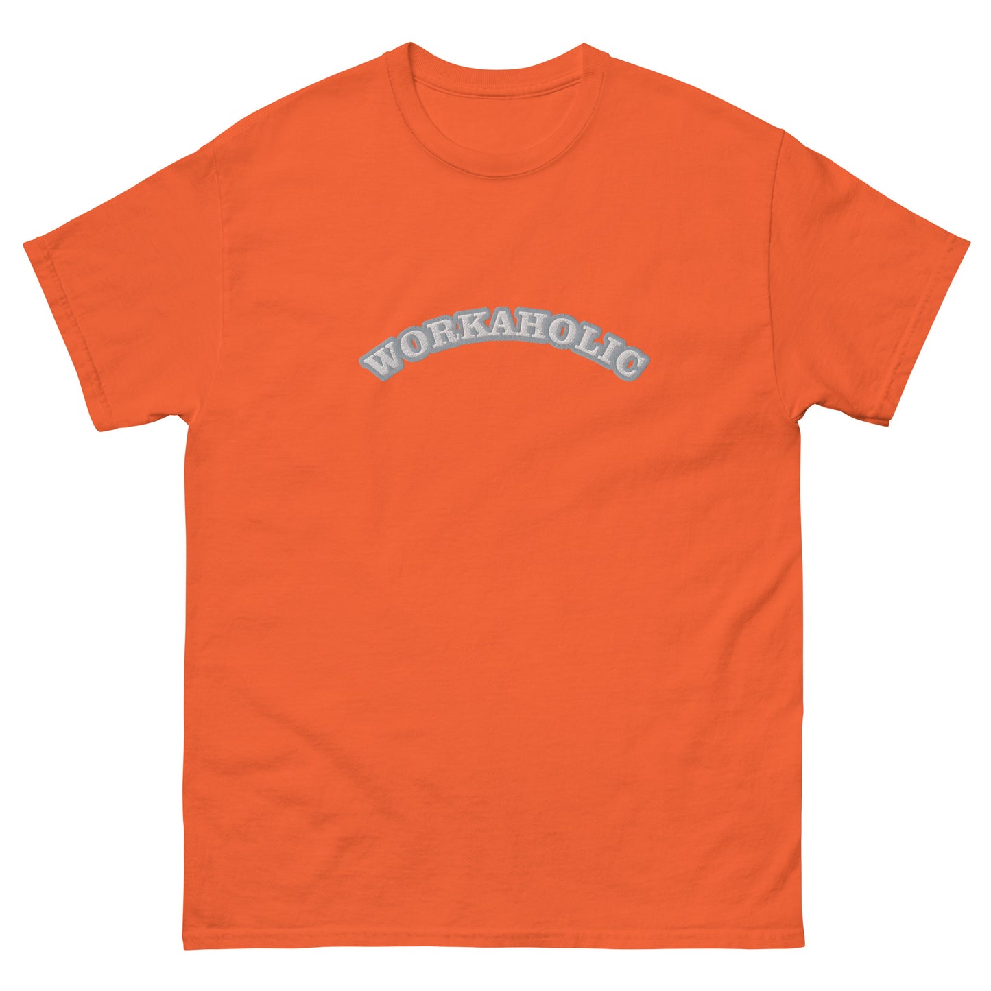 Workaholic Embroidery T-shirt