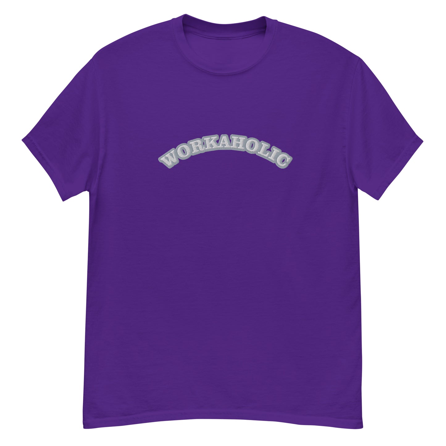 Workaholic Embroidery T-shirt