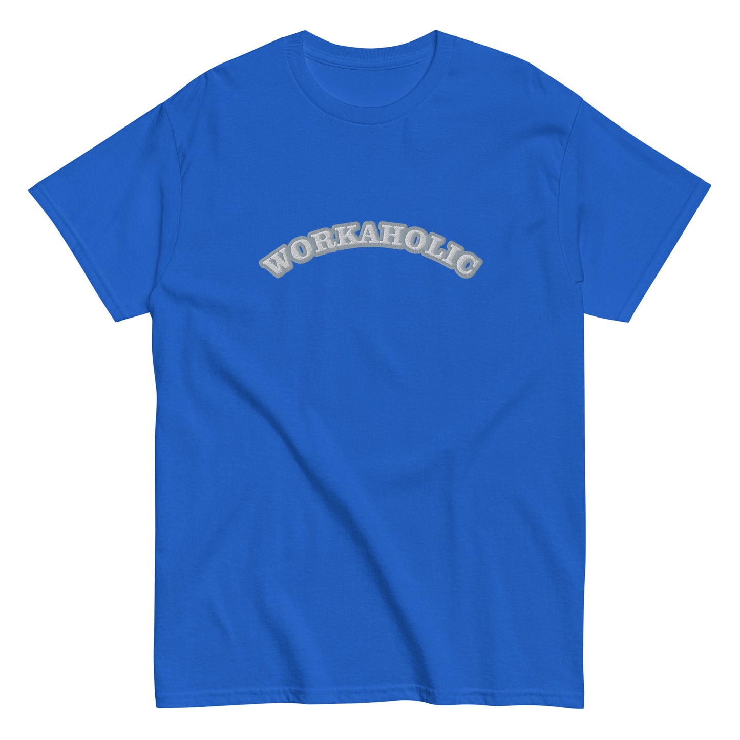 Workaholic Embroidery T-shirt